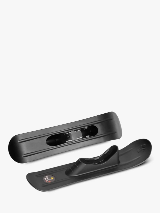 Stokke YOYO Skis stroller accessory for YOYO and YOYO², clips onto front wheels for smooth rides on snow – winter travel essential, available for rental