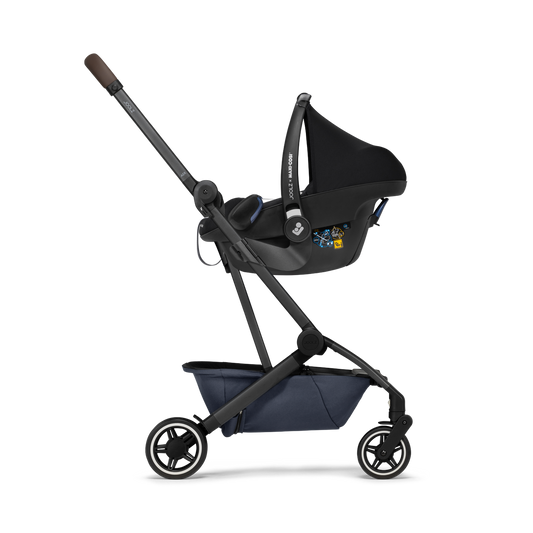 Joolz Aer Car Seat Adaptors in use with car seat on stroller – Easy travel system conversion – Thursday's Child Rental