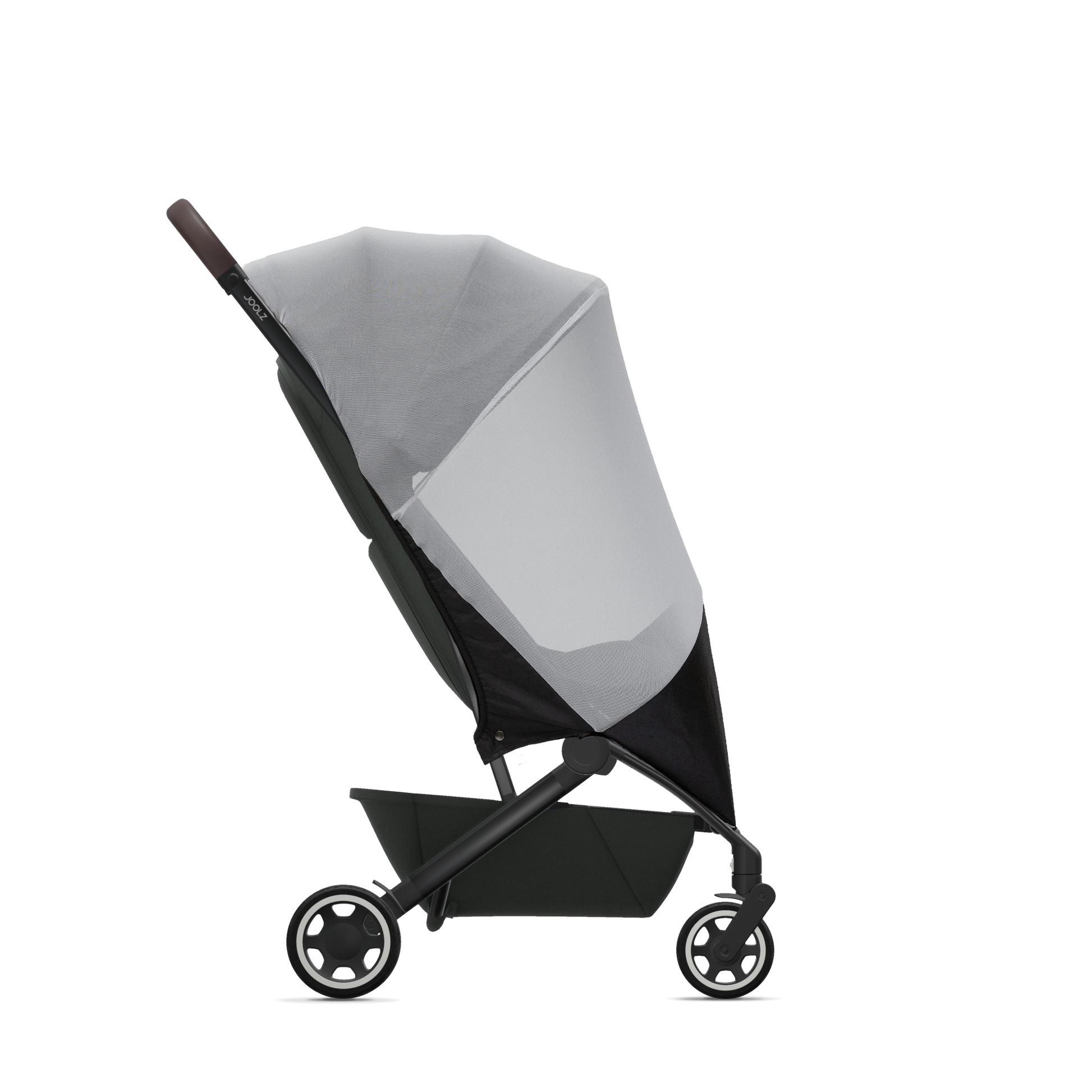 Joolz Aer Mosquito Net fitted on stroller – Protective mesh cover to shield baby from insects – Thursday's Child Rental