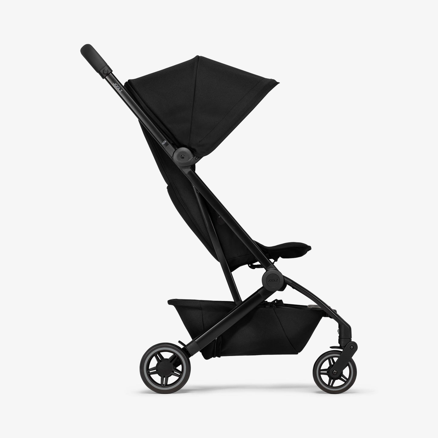 Joolz Aer+ lightweight travel stroller with one-hand fold, reclining seat, and carry-on approved design – compact and stylish, available for rental
