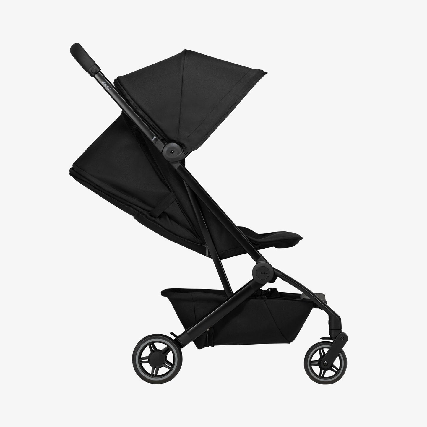 Joolz Aer+ lightweight travel stroller with one-hand fold, reclining seat, and carry-on approved design – compact and stylish, available for rental
