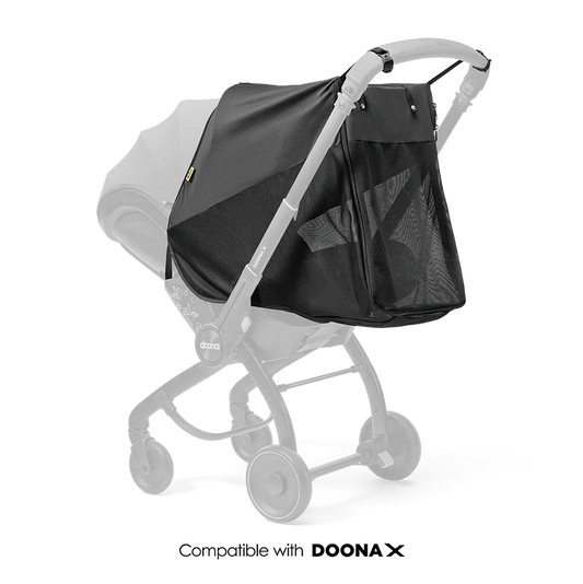 Thursday's Child Rental Doona X 360° infant car seat, baby stroller, rental service, 360-degree protection and travel safety.
