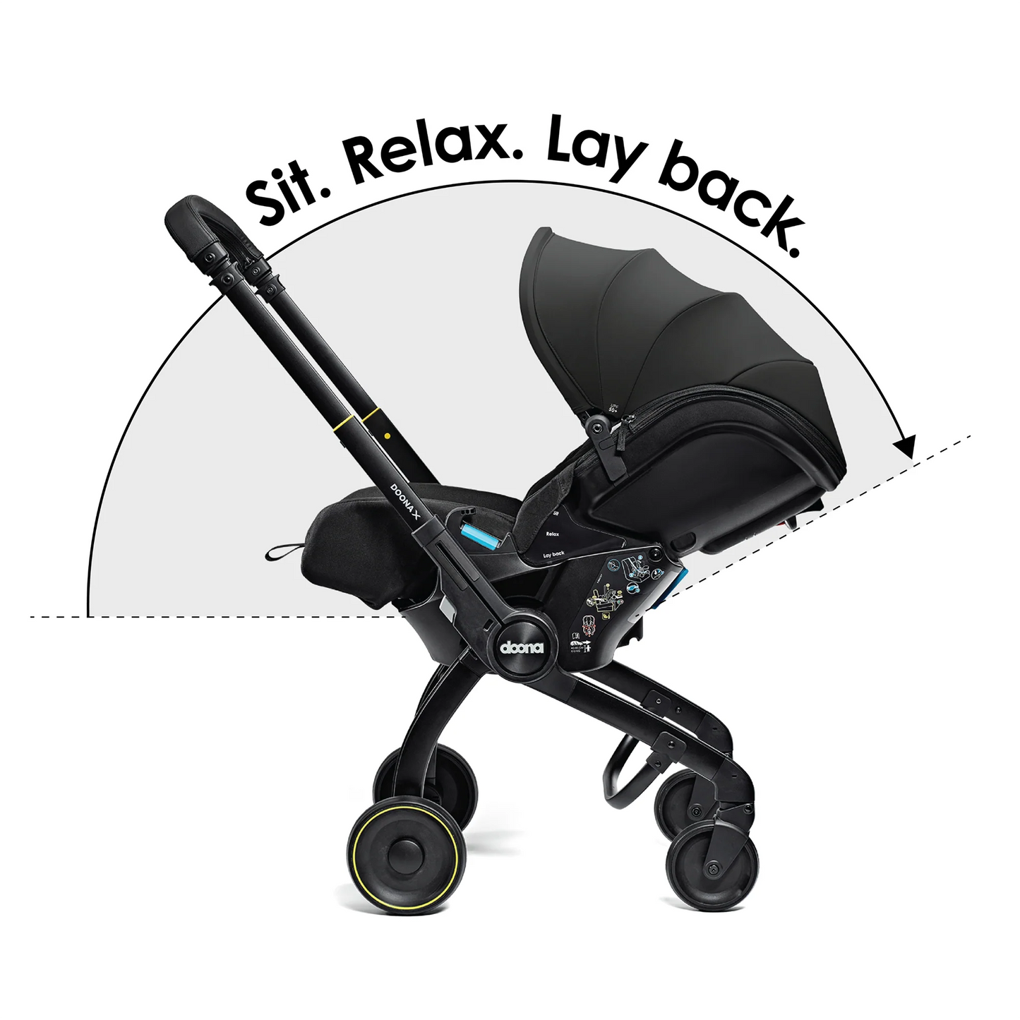 Doona X – versatile stroller and car seat combo, perfect for outdoor adventures, offered at Thursday's Child Rental