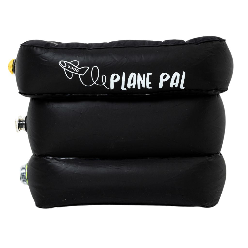 Close shot of Plane Pal material and seams — durable child travel cushion