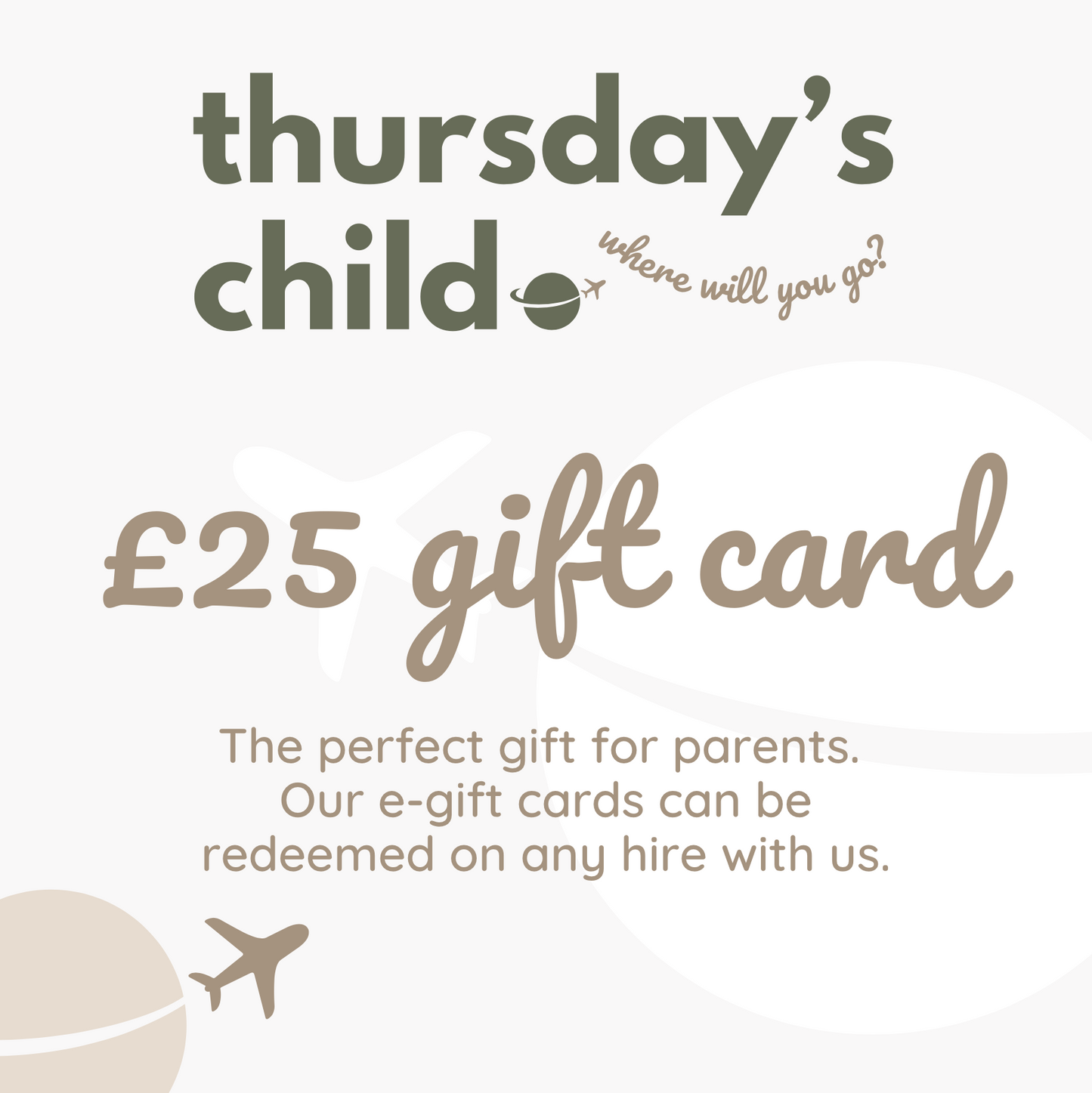 Thursdays' Child - Gift Cards
