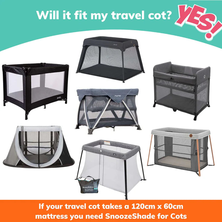 Suitable from birth, this multi-award-winning blackout shade, available to rent from Thursday's Child, helps your baby or toddler sleep soundly in their cot bed. Completely effortless to use, it’s compatible with all rectangular travel cots up to 106cm long