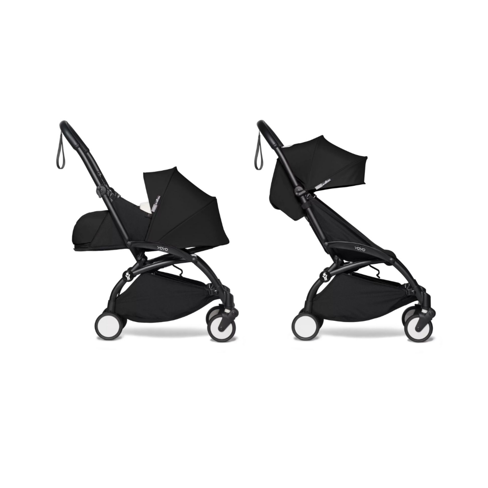 Stokke YOYO3 stroller in Black available for rent – lightweight, foldable, and travel-friendly, perfect for families on the go