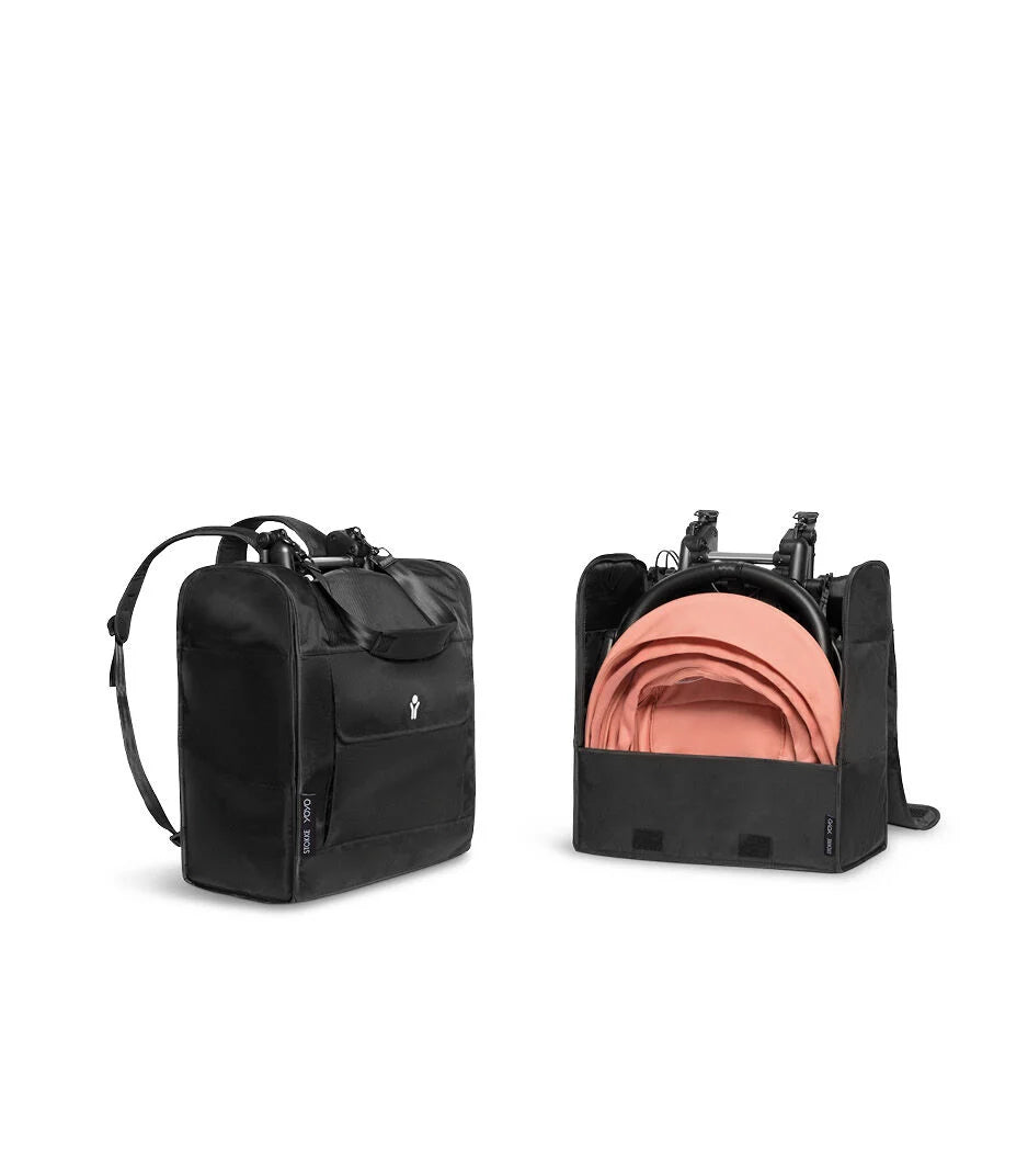 YOYO Backpack in sleek black, compact and lightweight – perfect accessory for travel and daily use, available at Thursday's Child Rental.