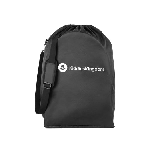 Airline-approved stroller travel bag by Kiddies Kingdom, protects baby pushchairs from damage during airport handling; lightweight, foldable, and easy to carry.