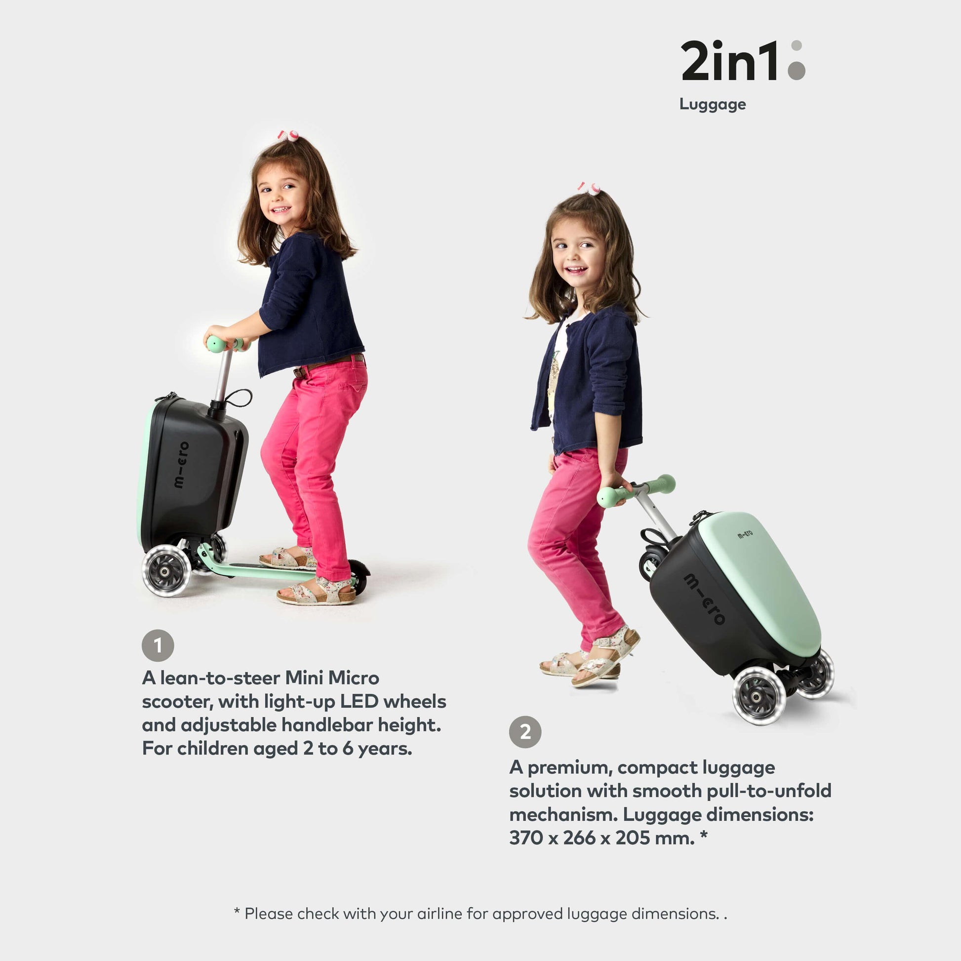 Mini Micro Scooter for toddlers and young kids, lightweight 3-wheel design with lean-to-steer control – fun and safe, available for rental