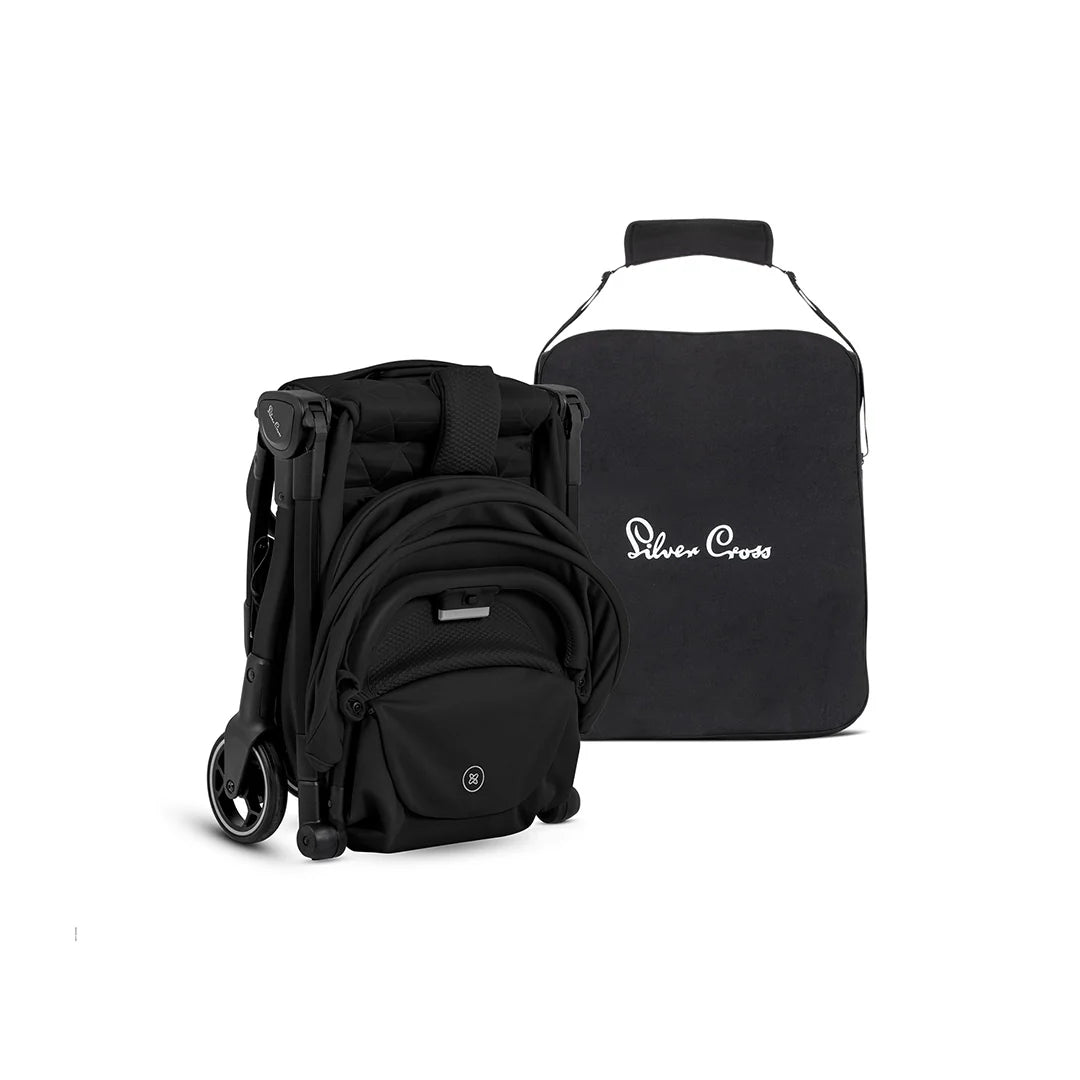 Rent the Silver Cross Clic 2 stroller in Space Black from Thursday’s Child Rental—a lightweight, easy-fold pushchair designed for convenience, comfort, and modern family life.