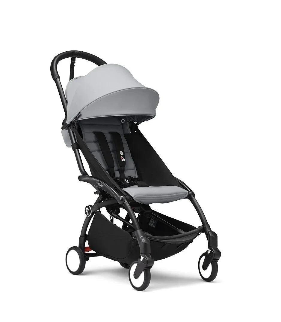 Stokke YOYO3 stroller in Stone available for rent – lightweight, foldable, and travel-friendly, perfect for families on the go