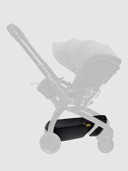 Doona stroller with attached storage bag - Thursday's Child Rental LTD baby gear rental