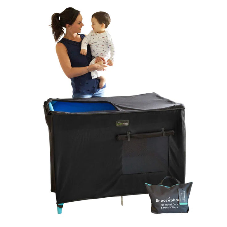 Suitable from birth, this multi-award-winning blackout shade, available to rent from Thursday's Child, helps your baby or toddler sleep soundly in their cot bed. Completely effortless to use, it’s compatible with all rectangular travel cots up to 106cm long

