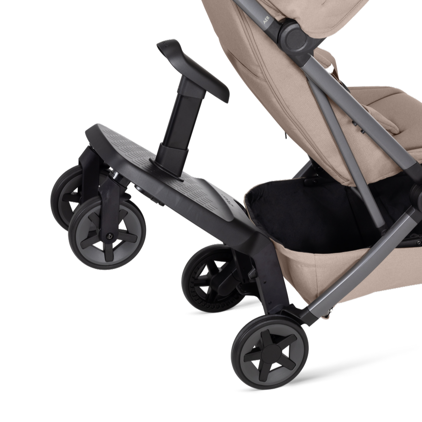 Joolz Aer 2 stroller with footboard attached – available for rent at Thursday’s Child