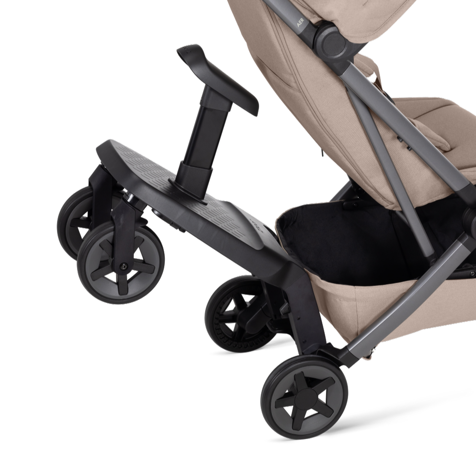 Joolz Aer 2 stroller with footboard attached – available for rent at Thursday’s Child