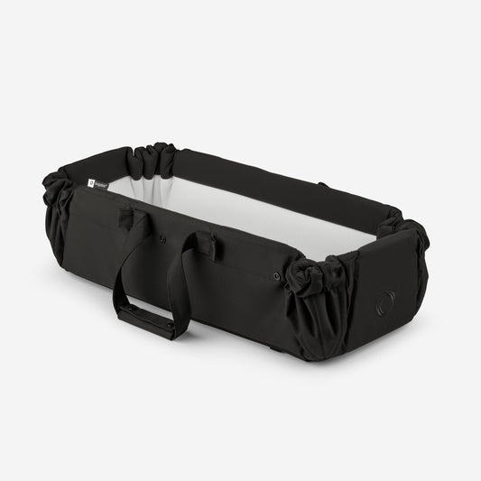 Close-up of Bugaboo Baby Nest padding and secure straps