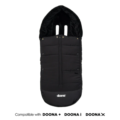 Close-up of Doona Footmuff showing padded interior.