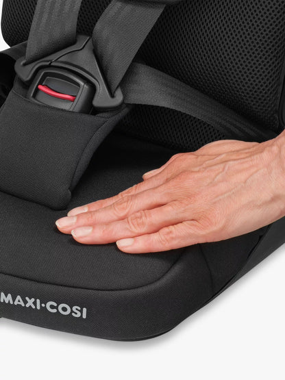 Close-up of soft, breathable fabric on Maxi-Cosi Nomad Plus Travel Car Seat – premium comfort available at Thursday's Child Rental.