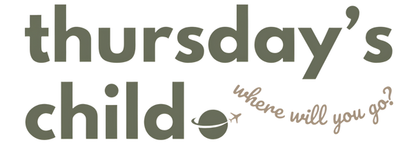 Thursday's Child Rental Logo with  Where will you go?