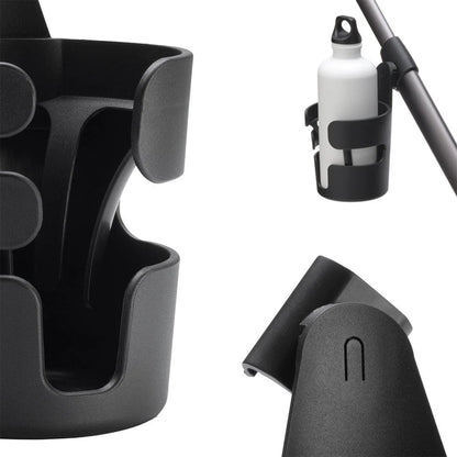 Rent the Bugaboo cup holder at Thursday's Child Rental – easy stroller attachment for coffee cups, bottles, or drinks while strolling.