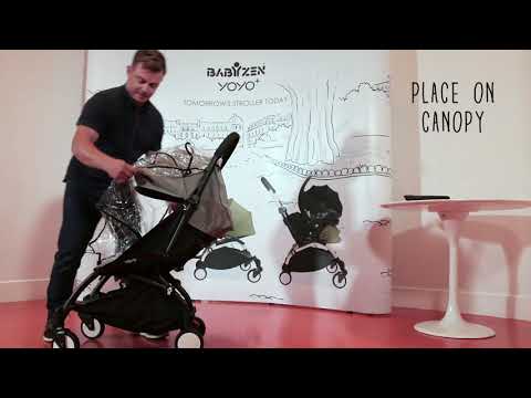 Stokke YOYO rain cover for YOYO and YOYO² strollers, clear waterproof protection for baby during wet weather – available for rental